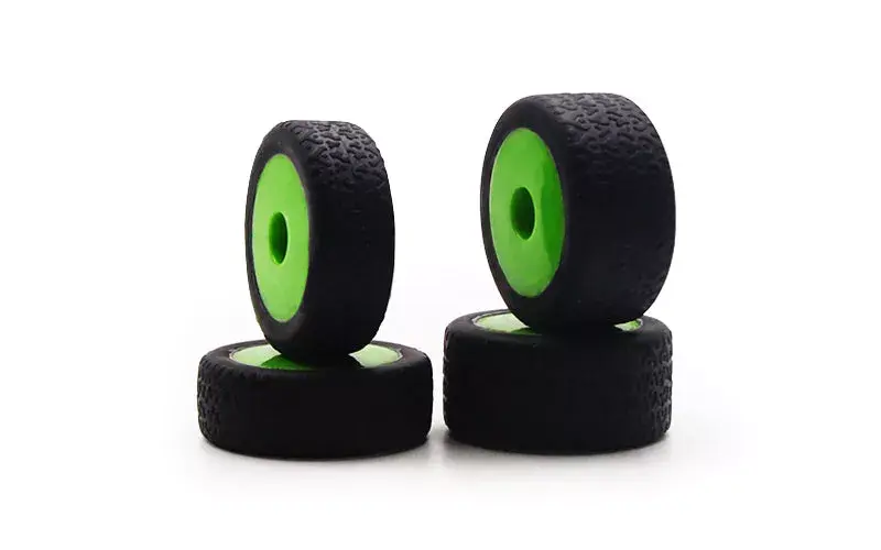 [CA-15638] Carisma RC - GT24B GREEN WHEELS/TIRES MOUNTED