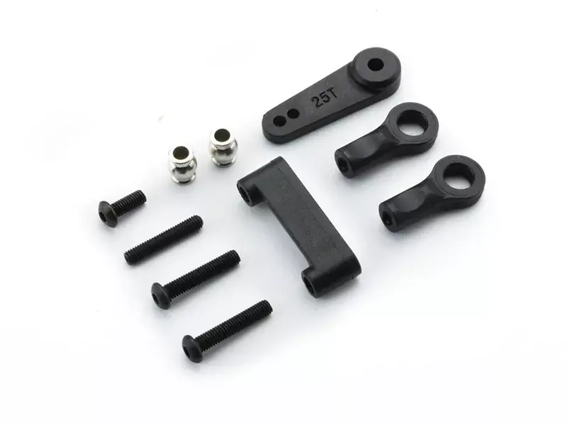Carisma RC - SCA-1E Servo Horn 25T, Steering Link Set & Center Gearbox Mount