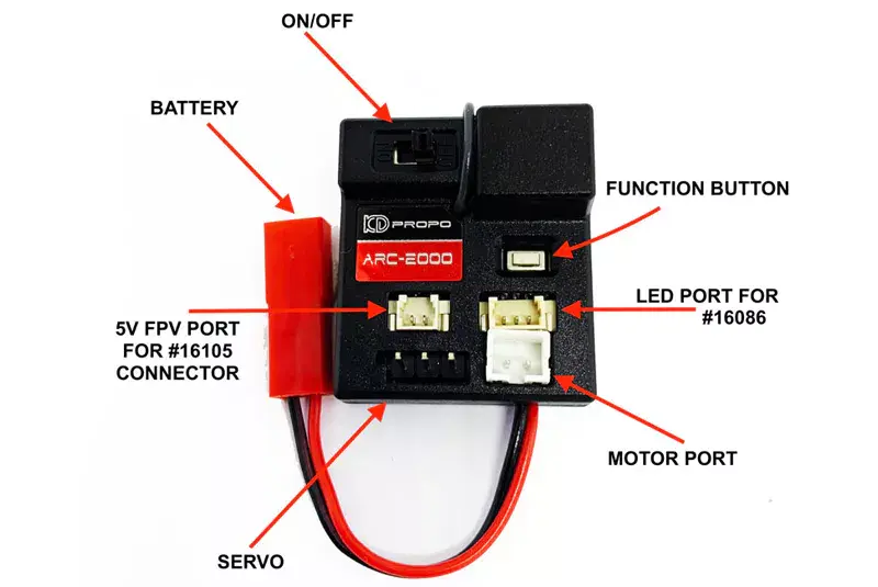 [CA-16047] Carisma - MSA-1E KD-PROPO ARR2000 2.4GHZ RX/ESC