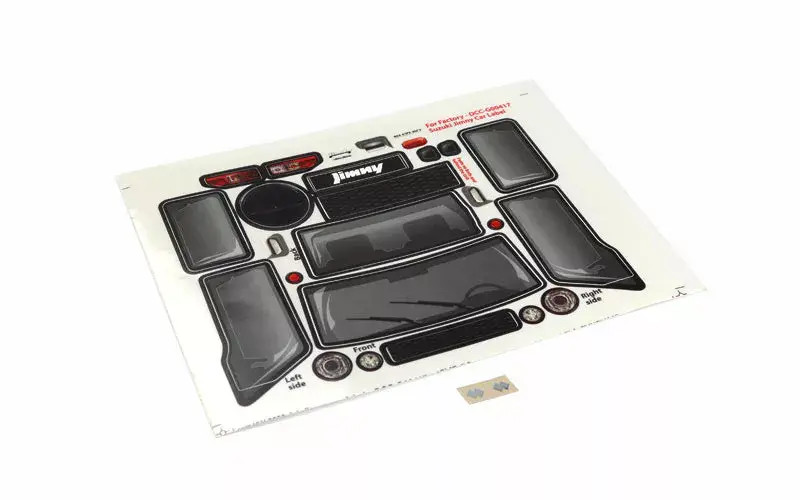Carisma RC - MSA-1E Suzuki Jimny JB74 Decal Sheet Set