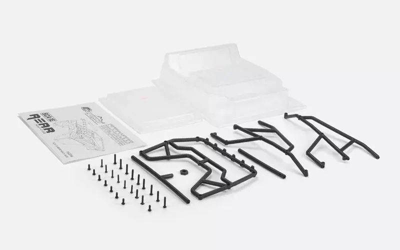 Carisma RC - SCA-1E Rear Half Bed Cage Set WB 285mm & 313mm