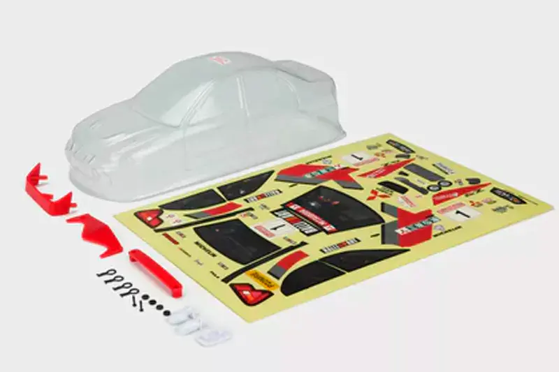 [CA-16423] Carisma RC - GT24 - Mitsubishi Lancer Evo IV WRC - Clear Body - Set WB 121Mm