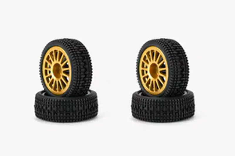 [CA-16432] Carisma RC - GT24 - Subaru WRC Wheel - Tire - Set 4Pcs