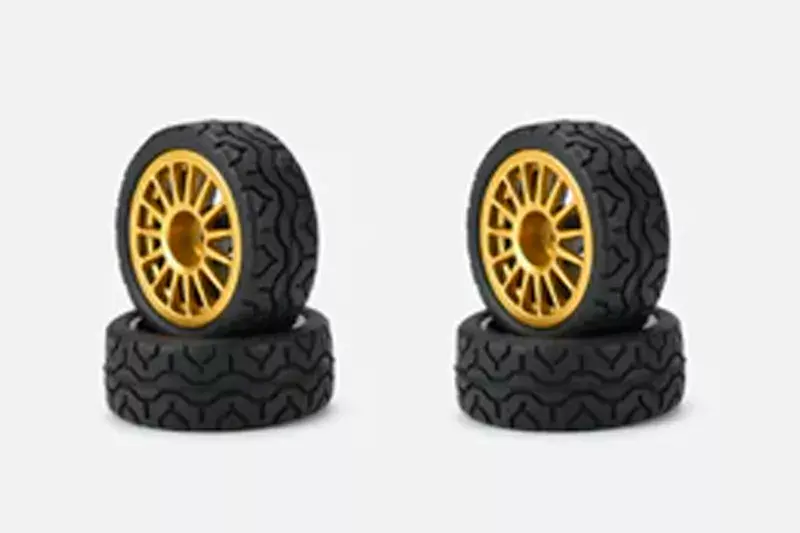 [CA-16433] Carisma RC - GT24 - Subaru Sti-9 Wheel - Tire - Set 4Pcs