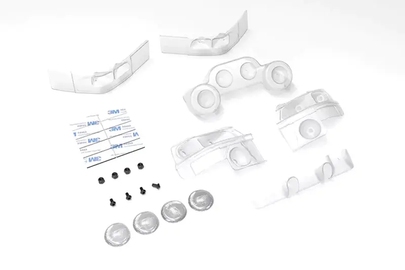 [CA-16489] Carisma RC - M48S - Subaru WRC 1997 Light Buckets - Clear - Set