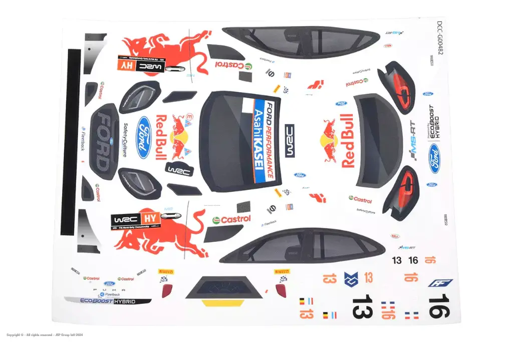 [CA-16571] Carisma RC - GT24 M-SPORT 2024 PUMA HYBRID RALLY1 DECAL SHEET SET